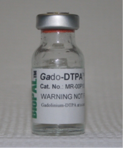 Gd-DTPA for mri contrast imaging